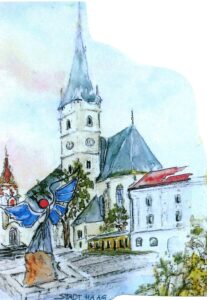 Stadtpfarrkirche Haag. Bild von Renate Ströbitzer.