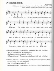 Weihnachtslied: „O Tannenbaum“, Dorli Draxler und Ernst Scheiber, Liederösterreich S. 264, Atzenbrugg – Wien 1999.