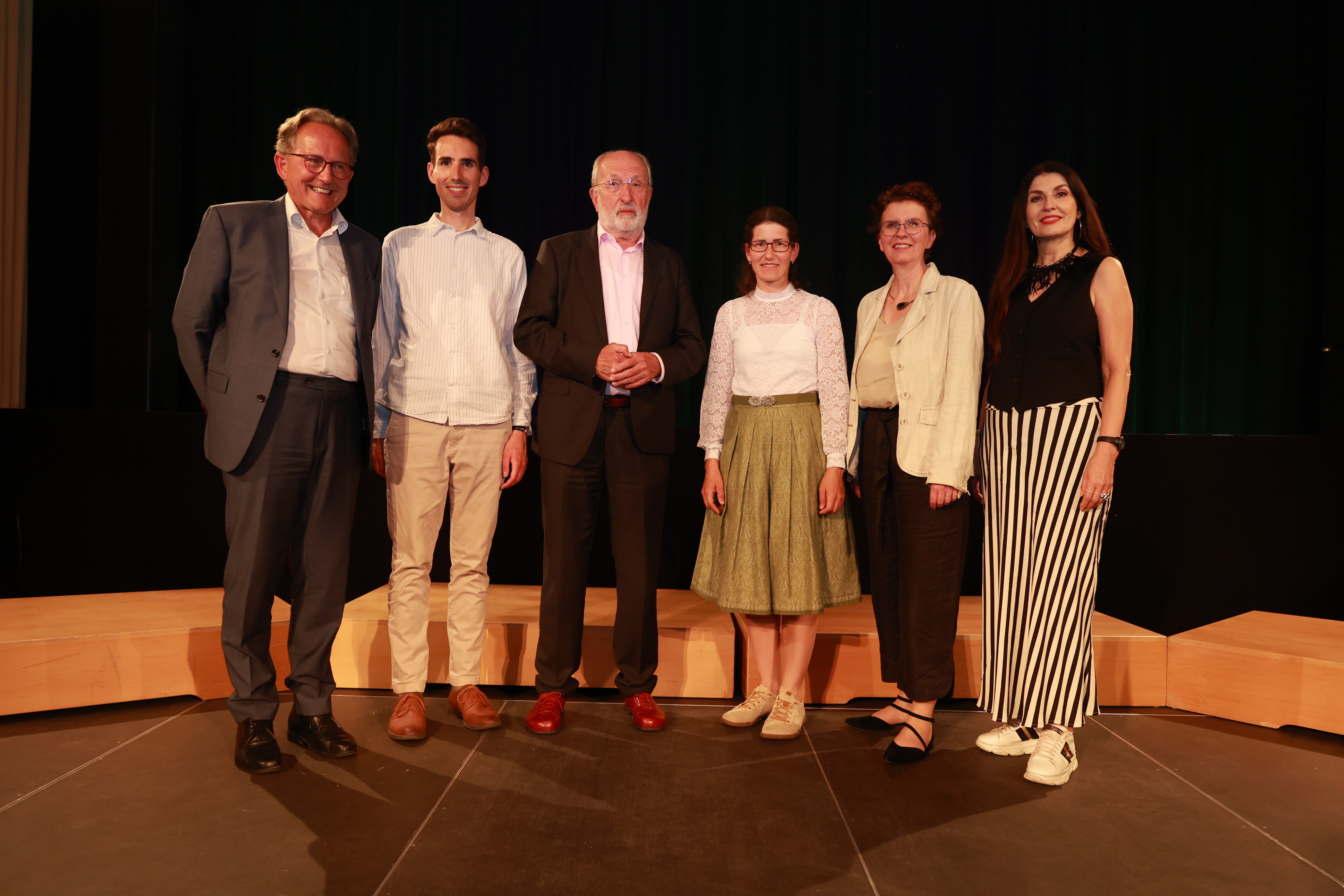 Erhard Mann, Simon Erasimus, Erwin Ortner, Absolventin des Lehrgangs kinder & jugend.chor.leiten Johanna Schagerl, Ulrike Weidinger und Monika Ballwein.