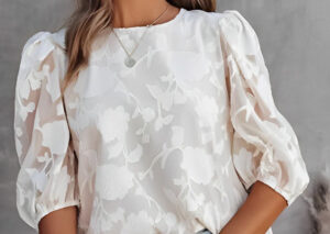 Bluse mit Puffärmel