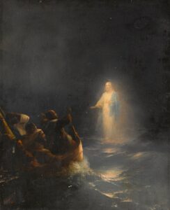 Jesus geht über das Wasser - von Ivan Konstantinovich Aivozovsky